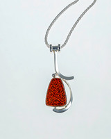 Dinosaur bone pendant 50mm x 25mm