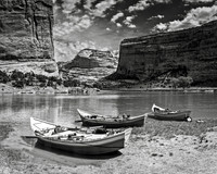 Dories at Steamboat Rock