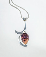 Dinosaur bone pendant 60mm x 25mm