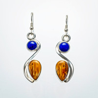 Palm and Lapis Lazuli 1.5 inches long