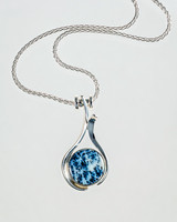 Medicine bow plume agate pendant 45mm x 25mm