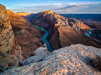 Dusk settling on Split Mountain