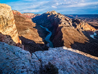Into Split Mountain canyon